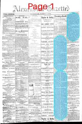 Page thumbnail for Alexandria Gazette