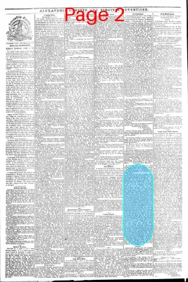 Page thumbnail for Alexandria Gazette