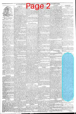 Page thumbnail for Alexandria Gazette