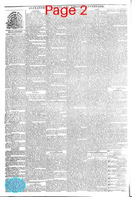 Page thumbnail for Alexandria Gazette