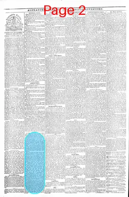 Page thumbnail for Alexandria Gazette