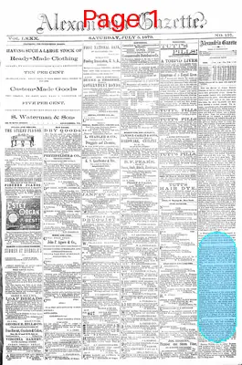 Page thumbnail for Alexandria Gazette
