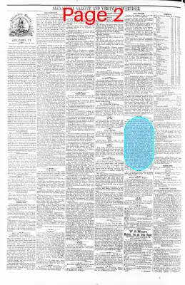 Page thumbnail for Alexandria Gazette