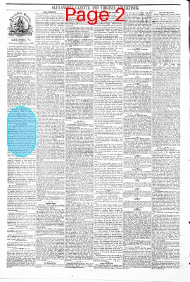 Page thumbnail for Alexandria Gazette