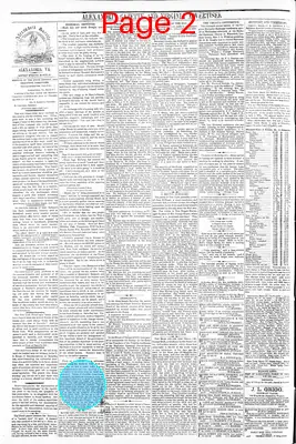 Page thumbnail for Alexandria Gazette