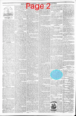 Page thumbnail for Alexandria Gazette