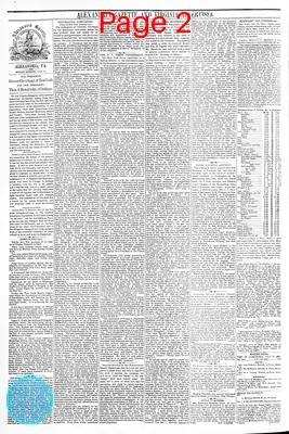 Page thumbnail for Alexandria Gazette
