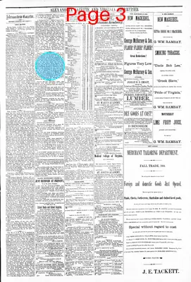 Page thumbnail for Alexandria Gazette