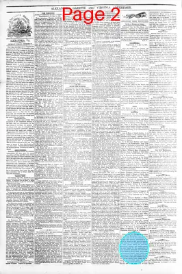 Page thumbnail for Alexandria Gazette