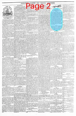 Page thumbnail for Alexandria Gazette
