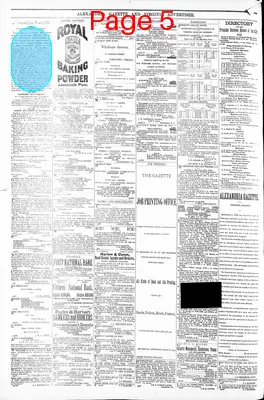 Page thumbnail for Alexandria Gazette