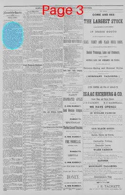 Page thumbnail for Alexandria Gazette