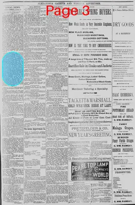 Page thumbnail for Alexandria Gazette