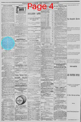 Page thumbnail for Alexandria Gazette