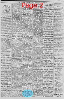 Page thumbnail for Alexandria Gazette