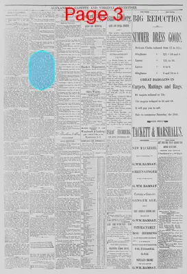 Page thumbnail for Alexandria Gazette