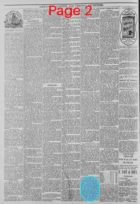 Page thumbnail for Alexandria Gazette
