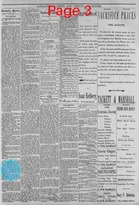 Page thumbnail for Alexandria Gazette
