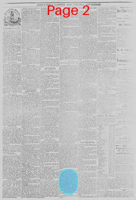 Page thumbnail for Alexandria Gazette