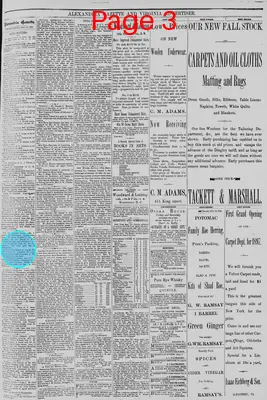 Page thumbnail for Alexandria Gazette