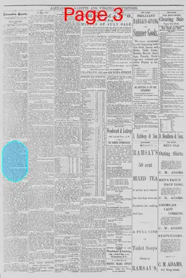 Page thumbnail for Alexandria Gazette
