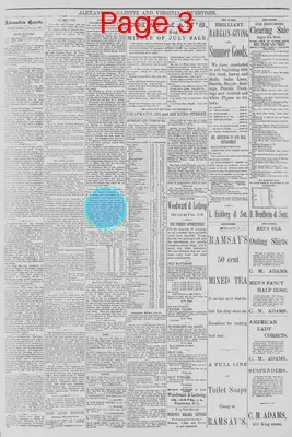 Page thumbnail for Alexandria Gazette