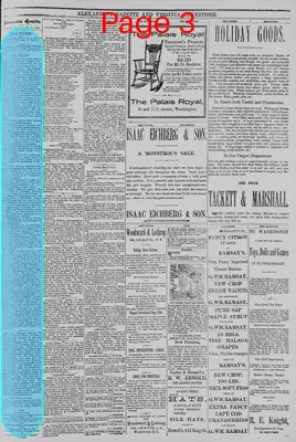Page thumbnail for Alexandria Gazette
