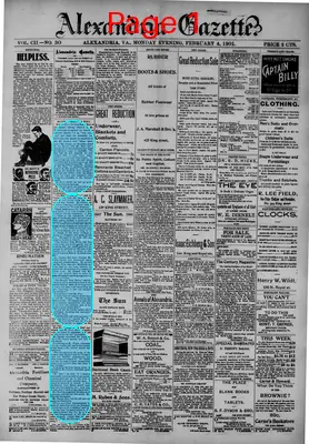 Page thumbnail for Alexandria Gazette