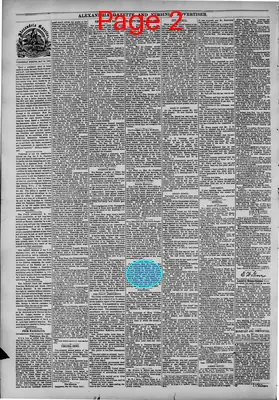 Page thumbnail for Alexandria Gazette