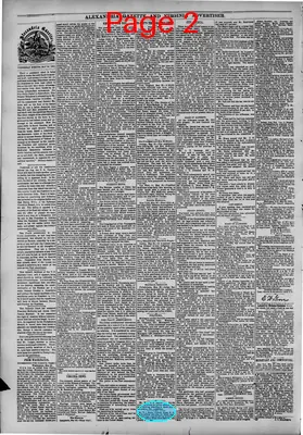 Page thumbnail for Alexandria Gazette