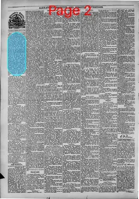 Page thumbnail for Alexandria Gazette