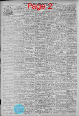 Page thumbnail for Alexandria Gazette
