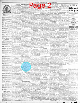 Page thumbnail for Alexandria Gazette