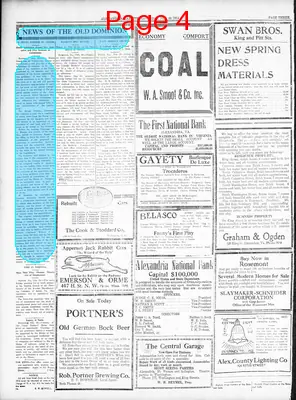 Page thumbnail for Alexandria Gazette