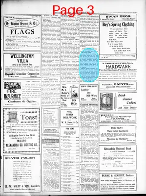 Page thumbnail for Alexandria Gazette