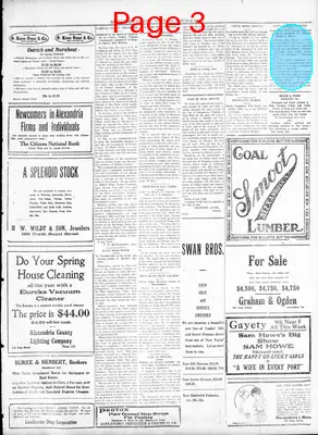 Page thumbnail for Alexandria Gazette