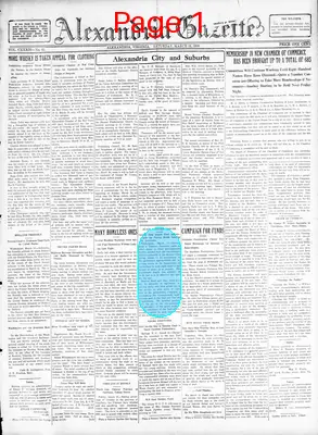 Page thumbnail for Alexandria Gazette
