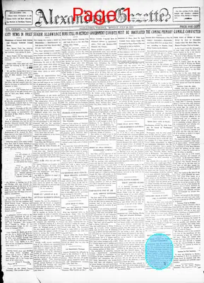 Page thumbnail for Alexandria Gazette