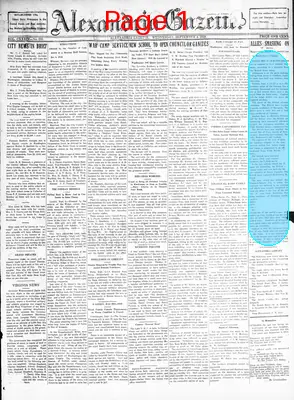 Page thumbnail for Alexandria Gazette