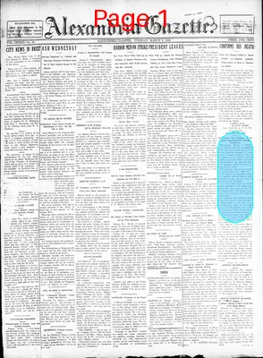 Page thumbnail for Alexandria Gazette