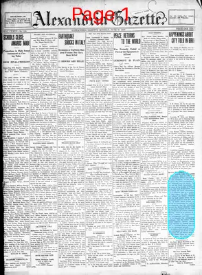 Page thumbnail for Alexandria Gazette