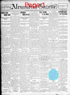 Page thumbnail for Alexandria Gazette