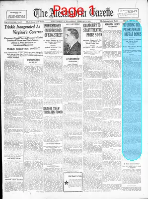 Page thumbnail for Alexandria Gazette