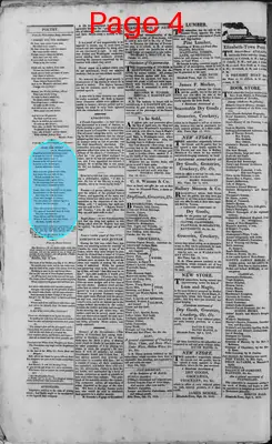 Page thumbnail for Elizabeth Town Gazette