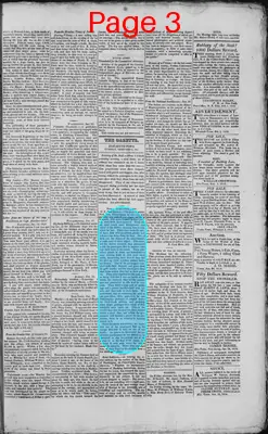 Page thumbnail for Elizabeth Town Gazette
