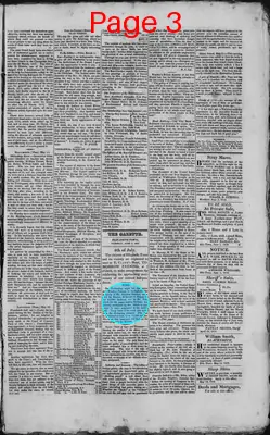 Page thumbnail for Elizabeth Town Gazette