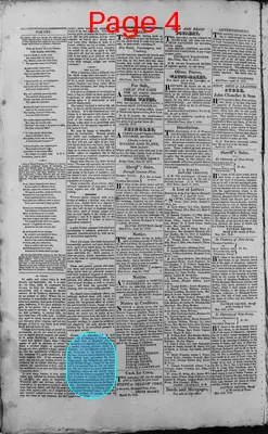 Page thumbnail for Elizabeth Town Gazette