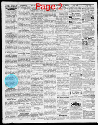 Page thumbnail for Columbia Democrat And Bloomsburg General Advertiser