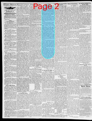 Page thumbnail for Columbia Democrat And Bloomsburg General Advertiser