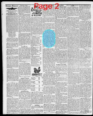 Page thumbnail for Columbia Democrat And Bloomsburg General Advertiser